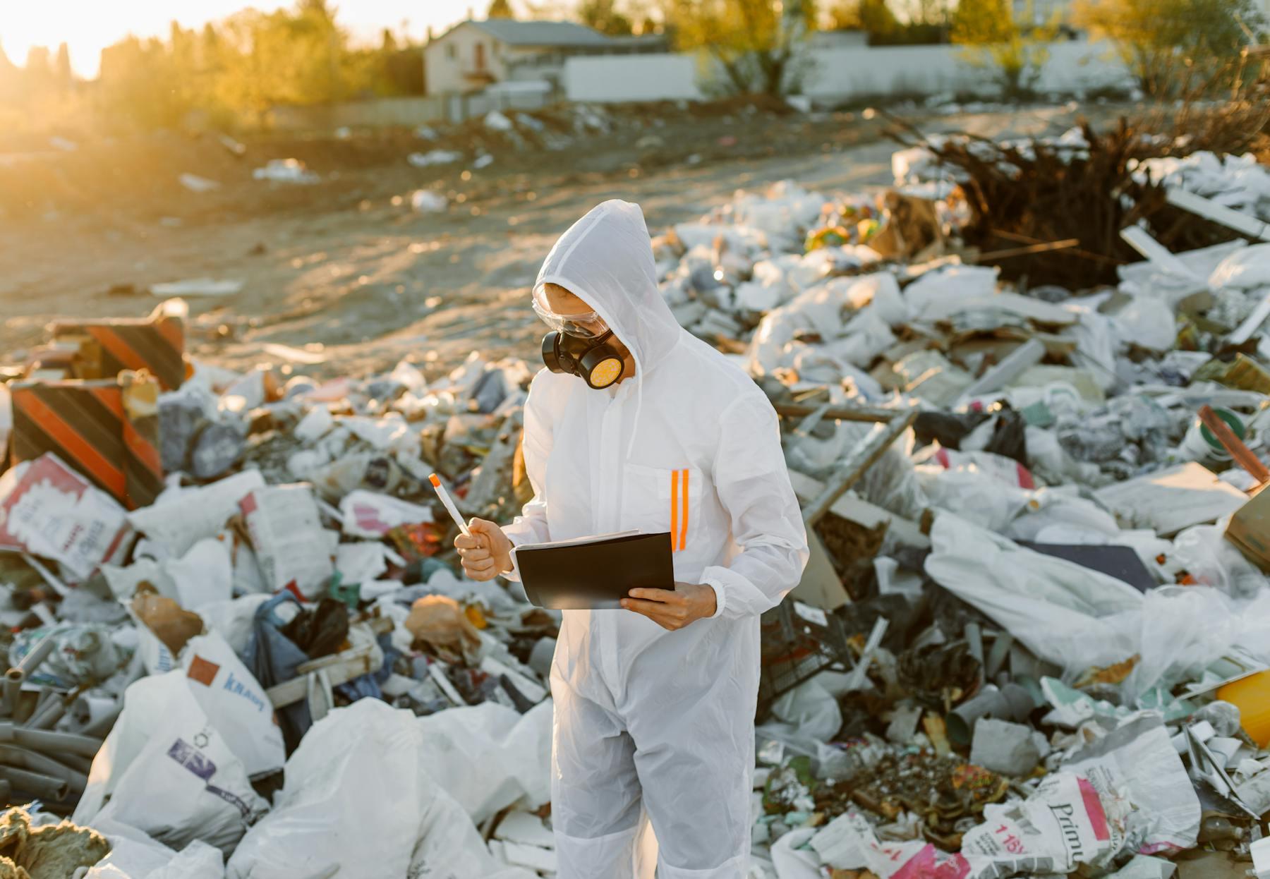Professional biohazard technician